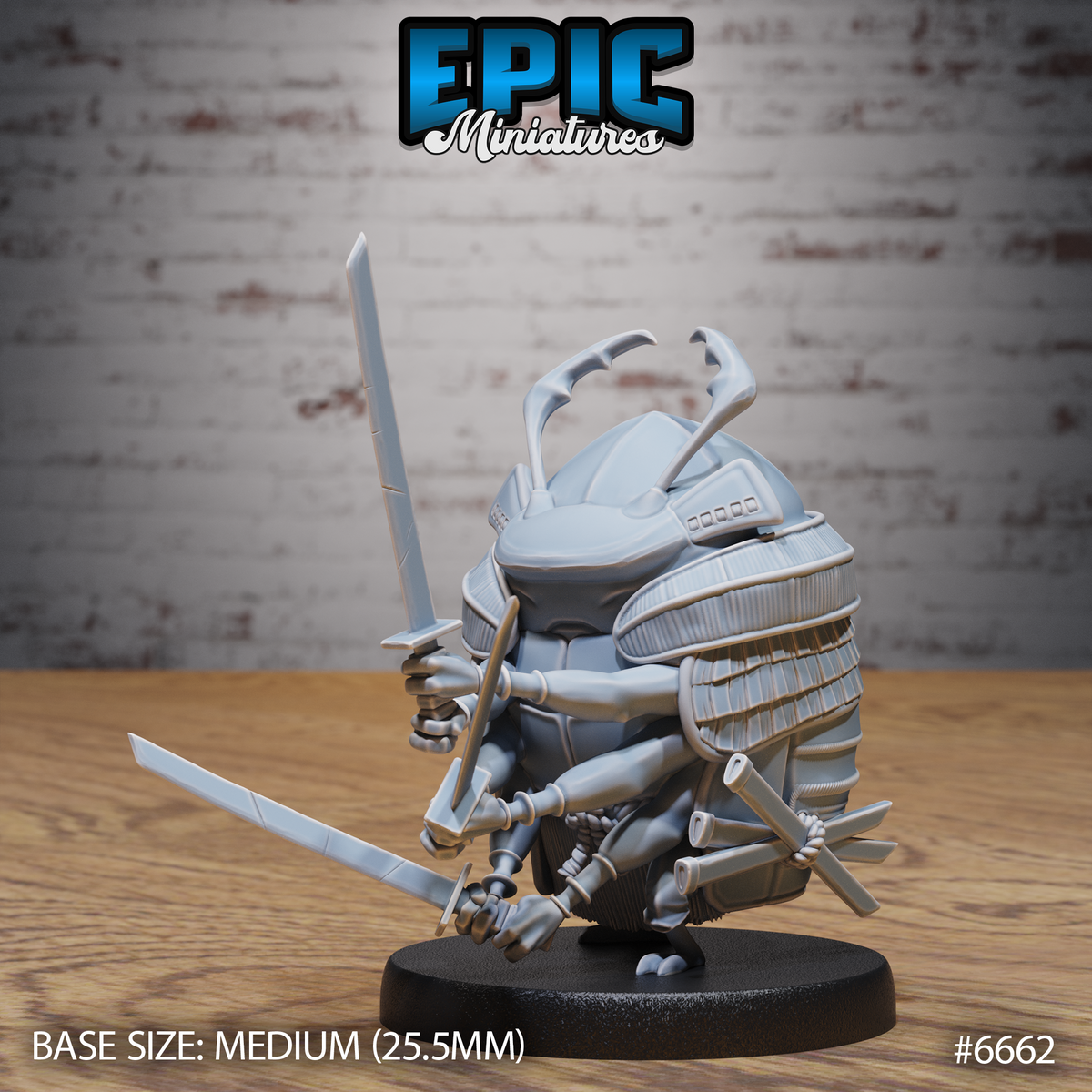 Bugfolk Samurai (3 Variants Available) - Epic Miniatures