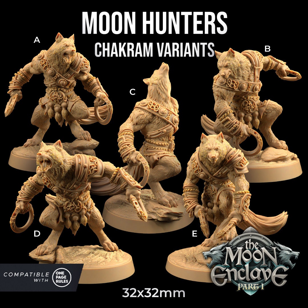 Moon Hunters - Chakrams (5 Variants Available) - Dragon Trapper's Lodge