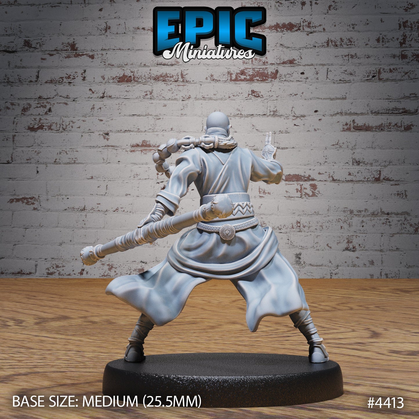 Elemental Monk Air (3 Variants Available) - Epic Miniatures