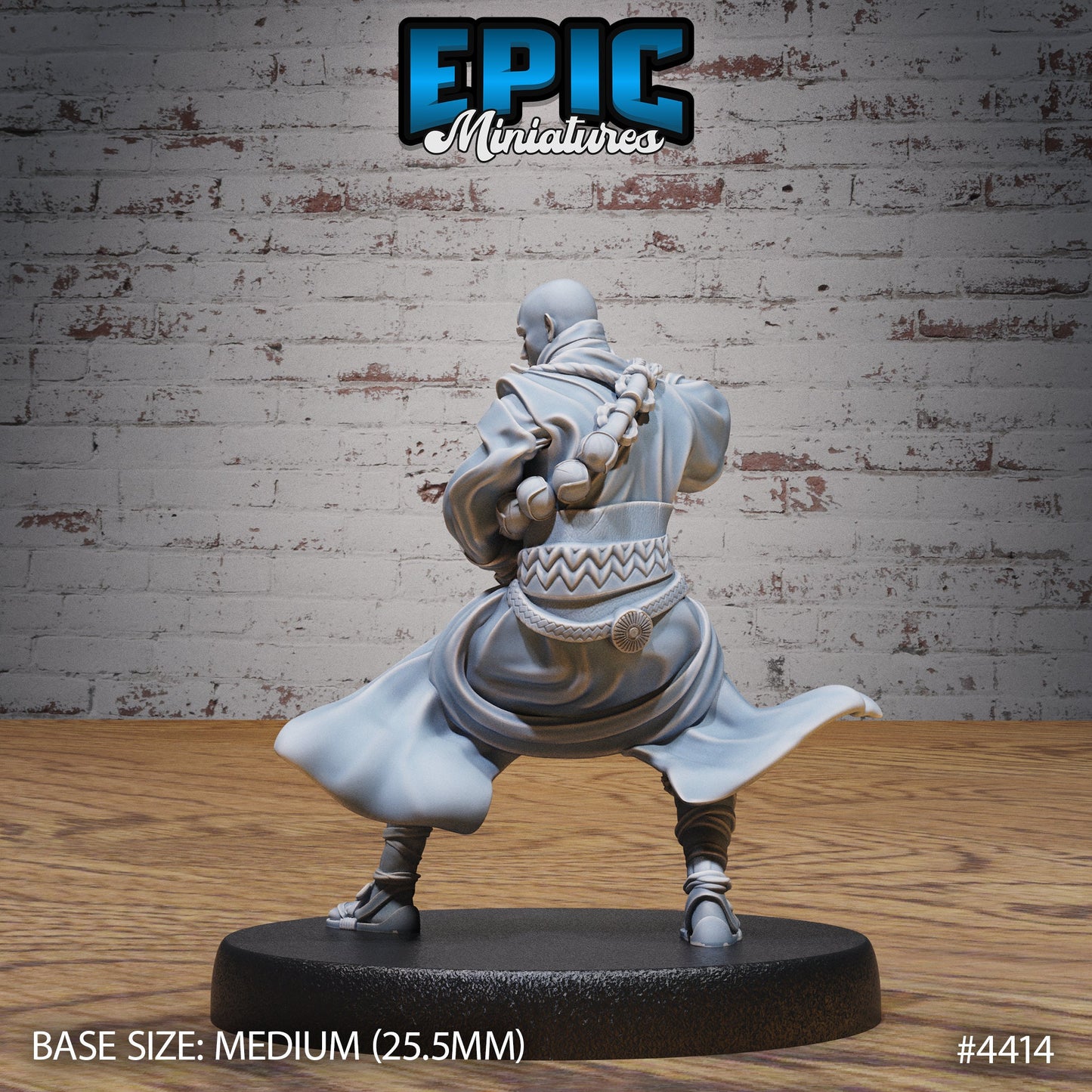 Elemental Monk Air (3 Variants Available) - Epic Miniatures