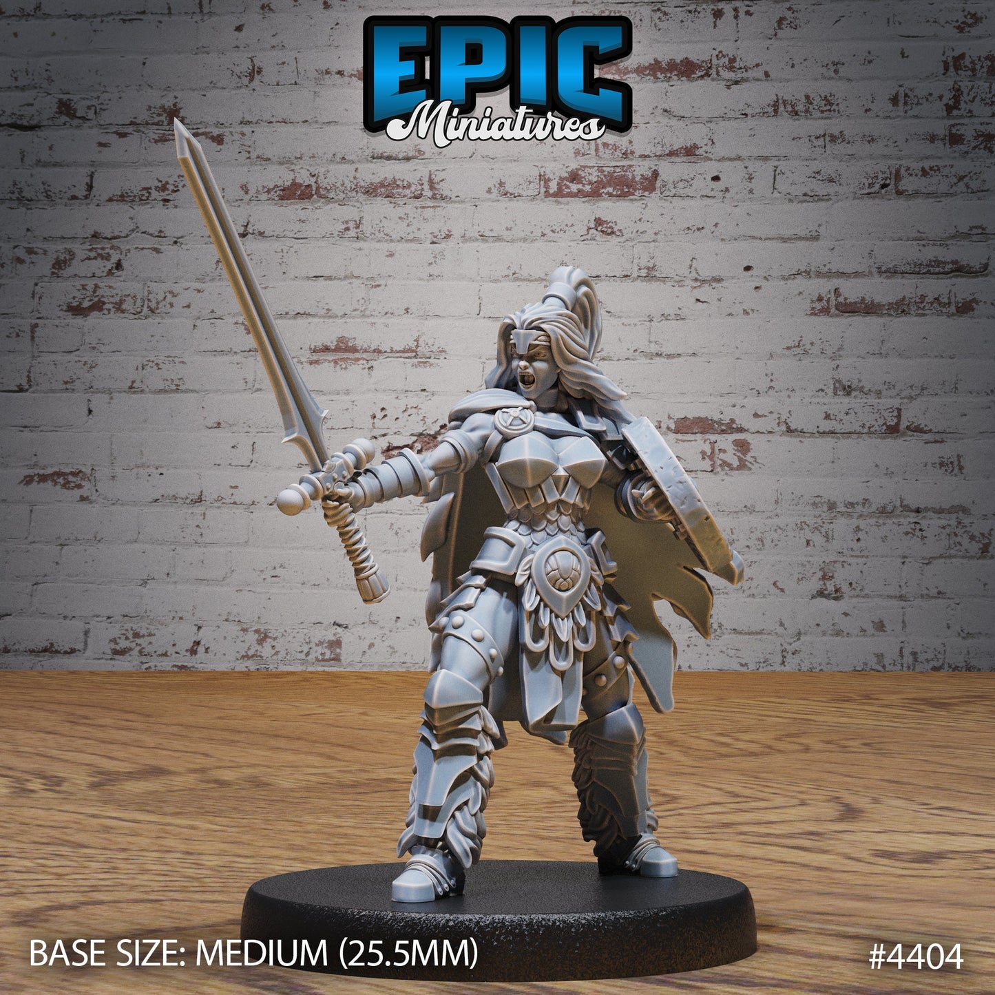 Barbarian Warrior Female (3 Variants Available) - Epic Miniatures