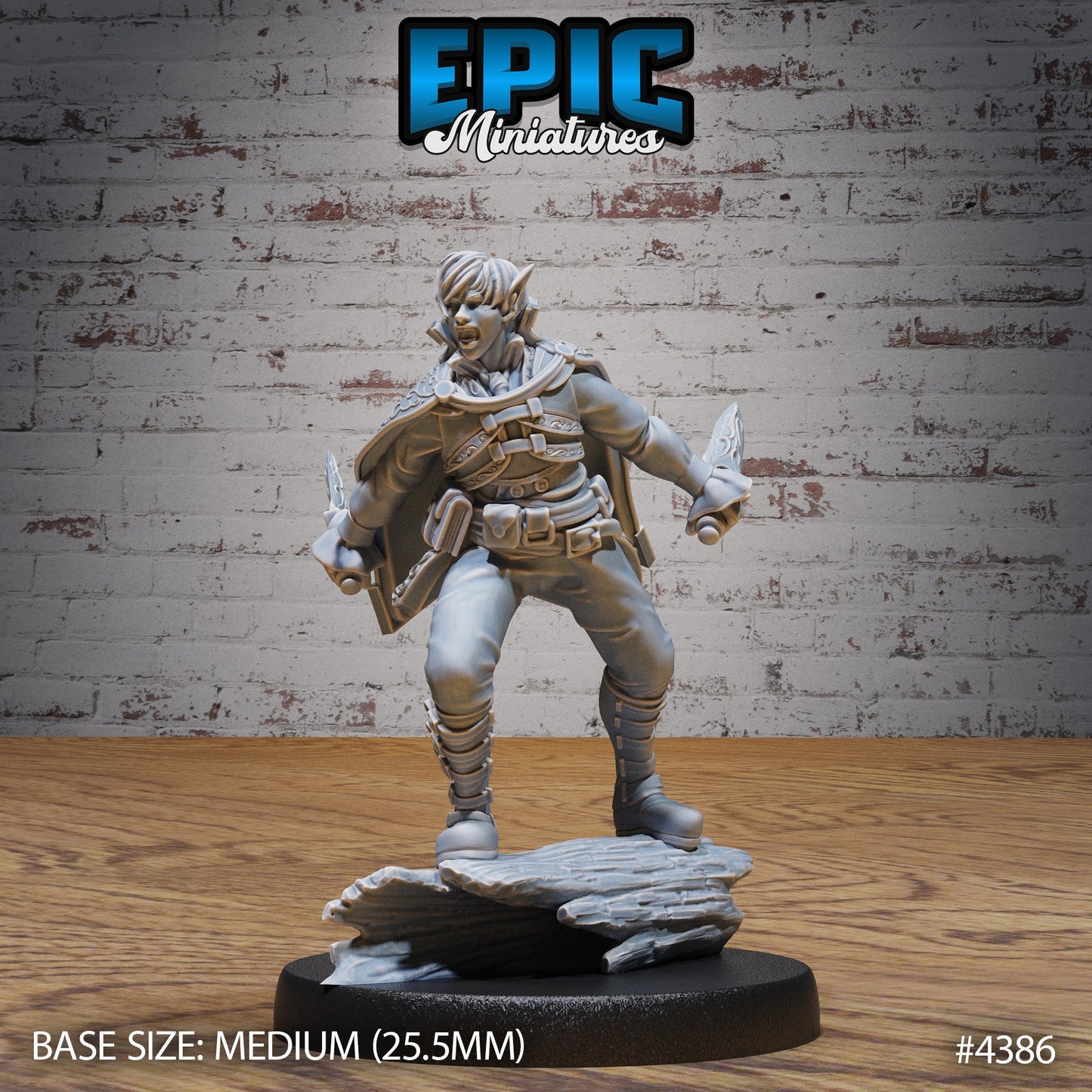 Elven Adventurer (3 Variants Available) - Epic Miniatures