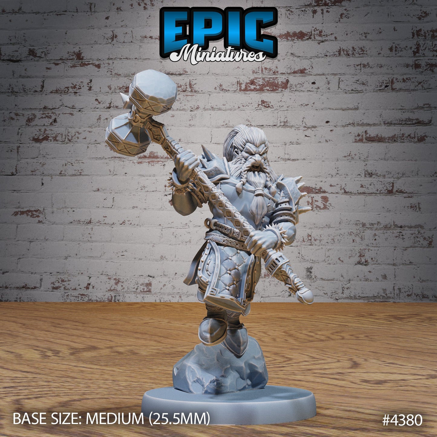 Dwarf Adventurer (3 Variants Available) - Epic Miniatures