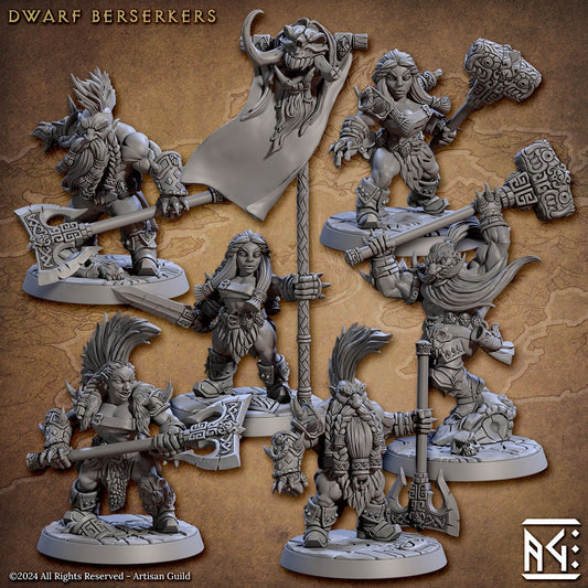 Dwarven Berserkers (6 Variants Available) - Artisan Guild