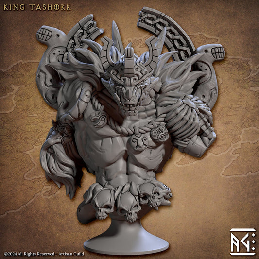 Lizardman King Tashokk Bust - Artisan Guild