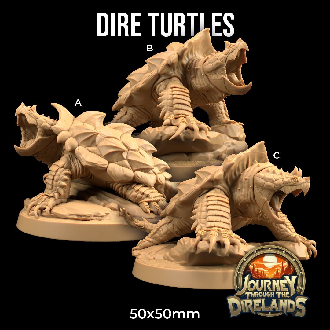 Dire Turtles (3 Variants Available) - Dragon Trapper's Lodge