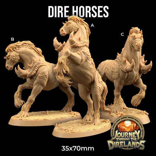 Dire Horses (3 Variants Available) - Dragon Trapper's Lodge