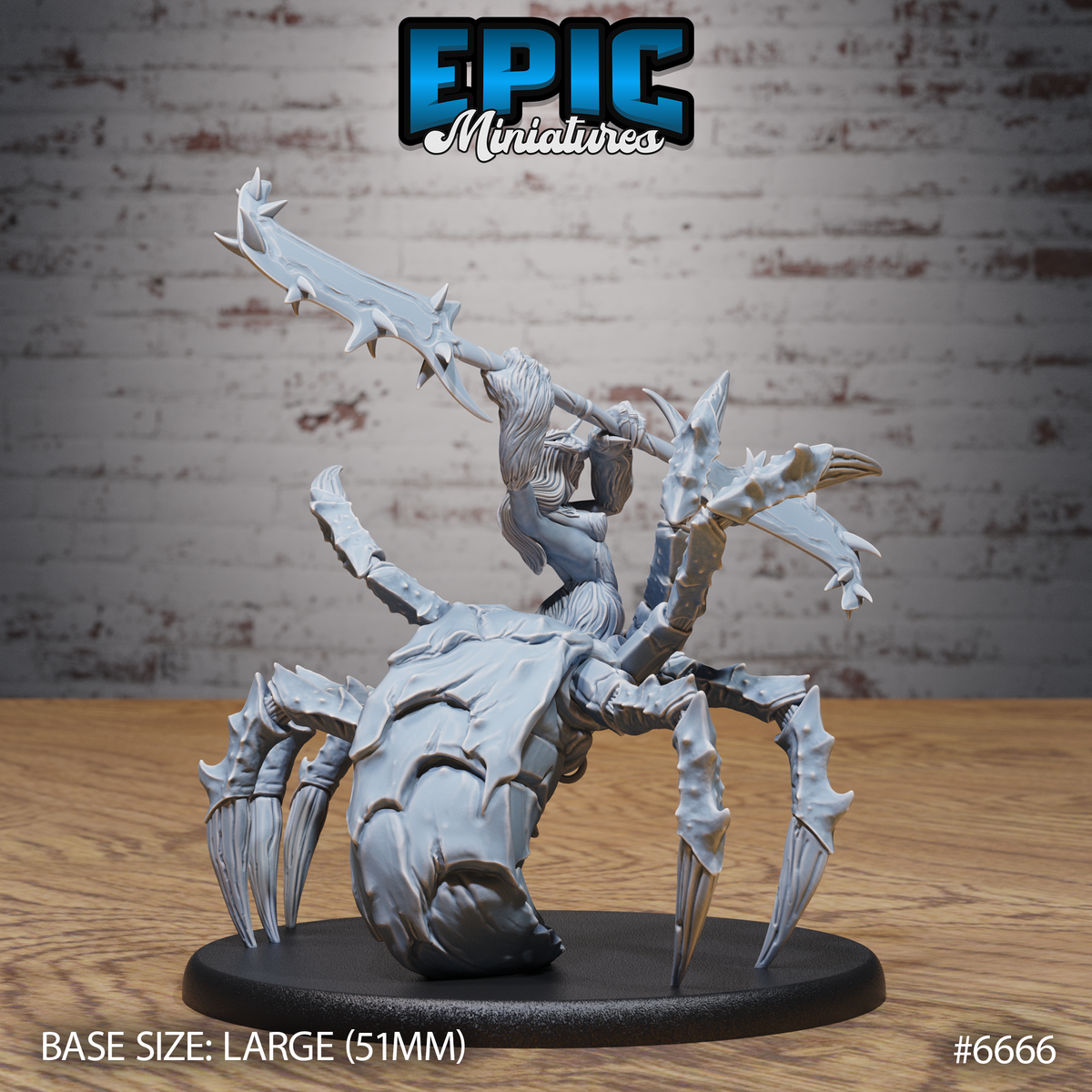 Ushi Oni Brood Mother, Spider Folk Matron (3 Variants Available) - Epic Miniatures