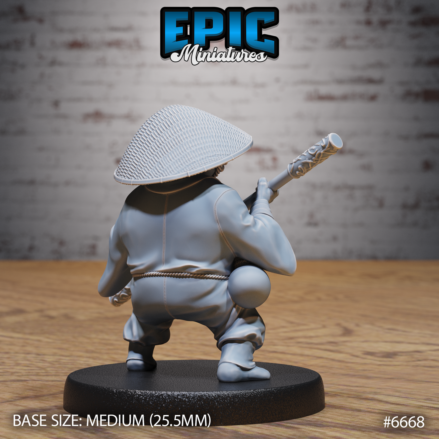 Red Panda Monk (3 Variants Available) - Epic Miniatures