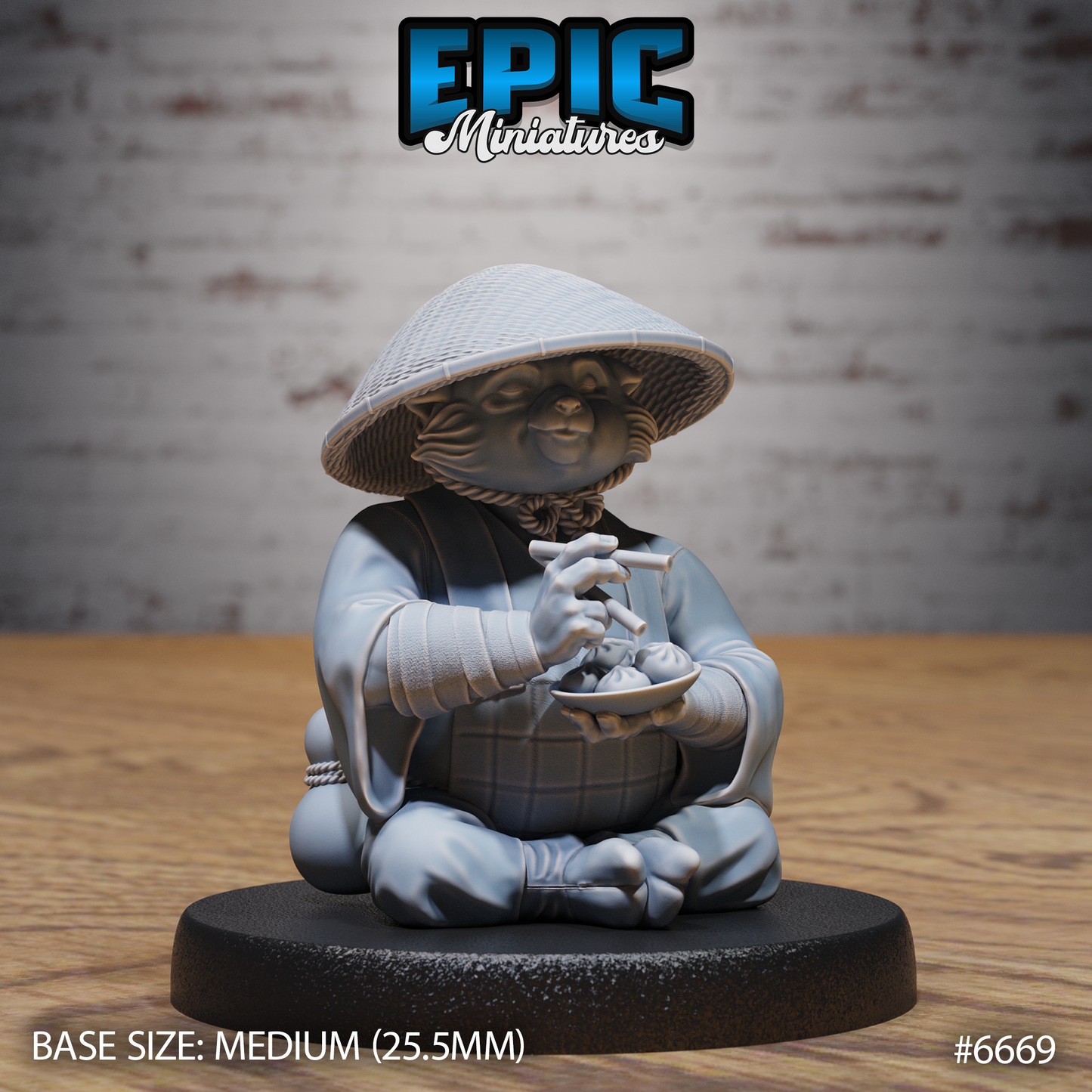 Red Panda Monk (3 Variants Available) - Epic Miniatures