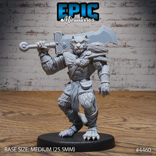Tiger Folk Adventurer (3 Variants Available) - Epic Miniatures
