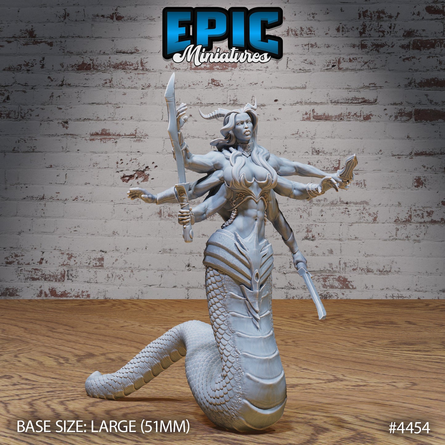 Naga Death Envoy (3 Variants Available) - Epic Miniatures