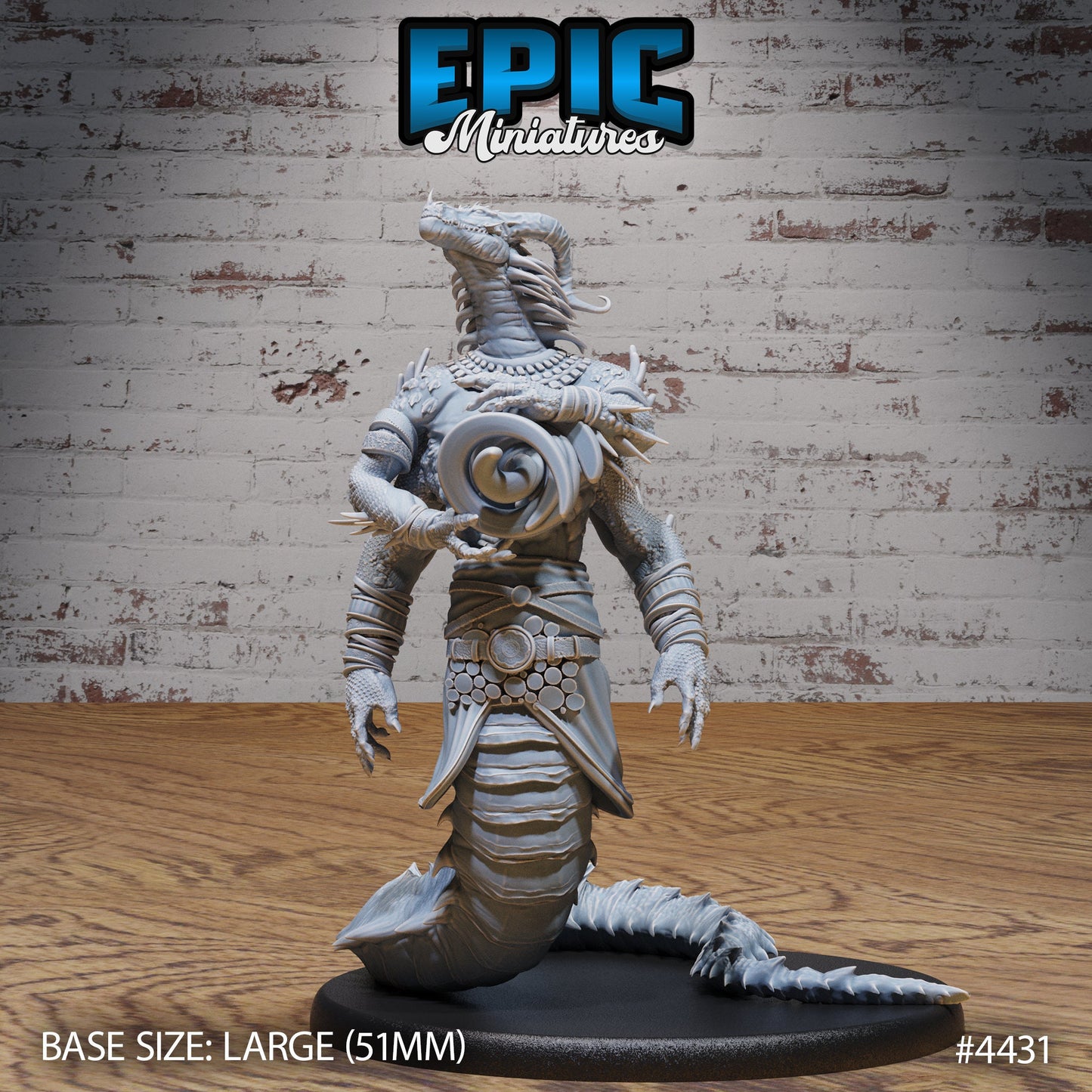 Naga Sorcerer (3 Variants Available) - Epic Miniatures