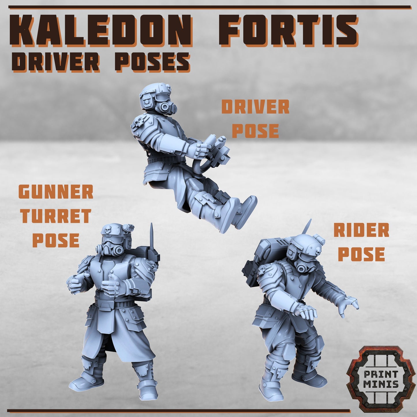 Kaledon Fortis Vehicle Riders (3 Variants Available) - Print Minis