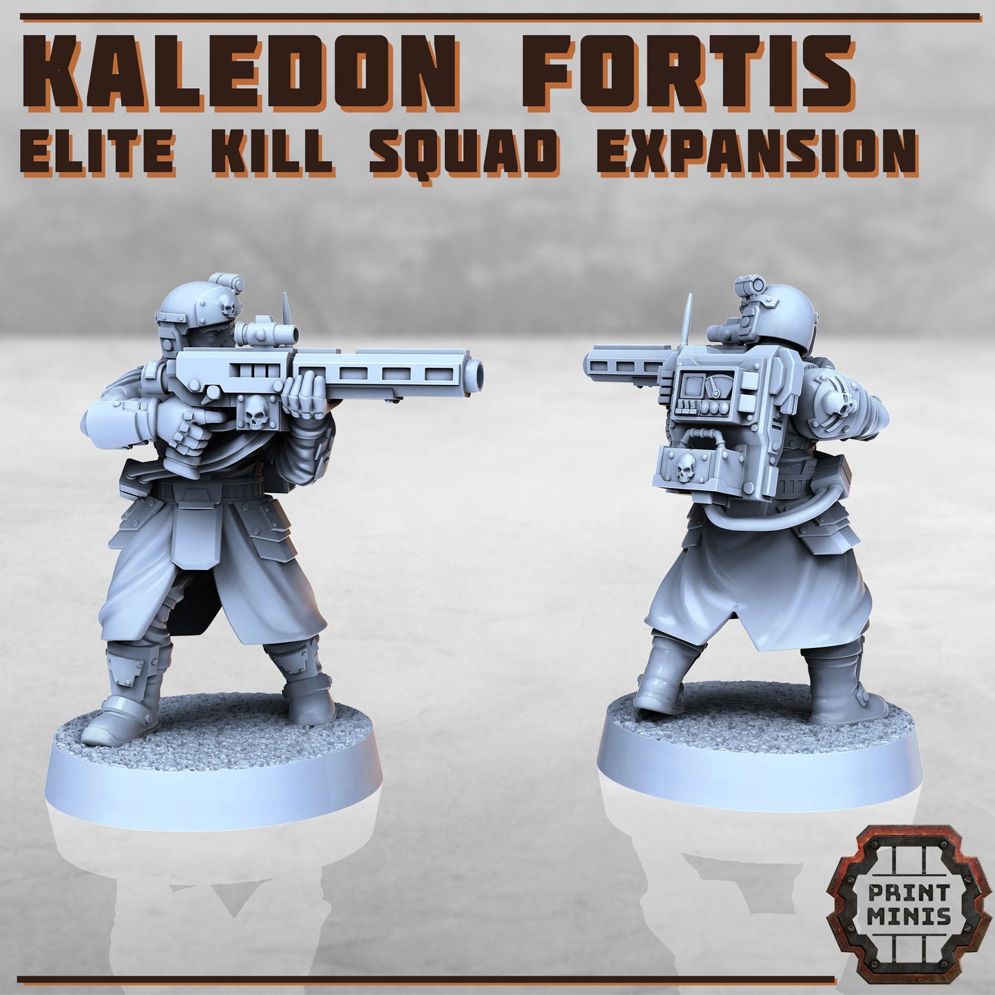 Kaledon Fortis Elites, Squad 3 (5 Variants Available) - Print Minis