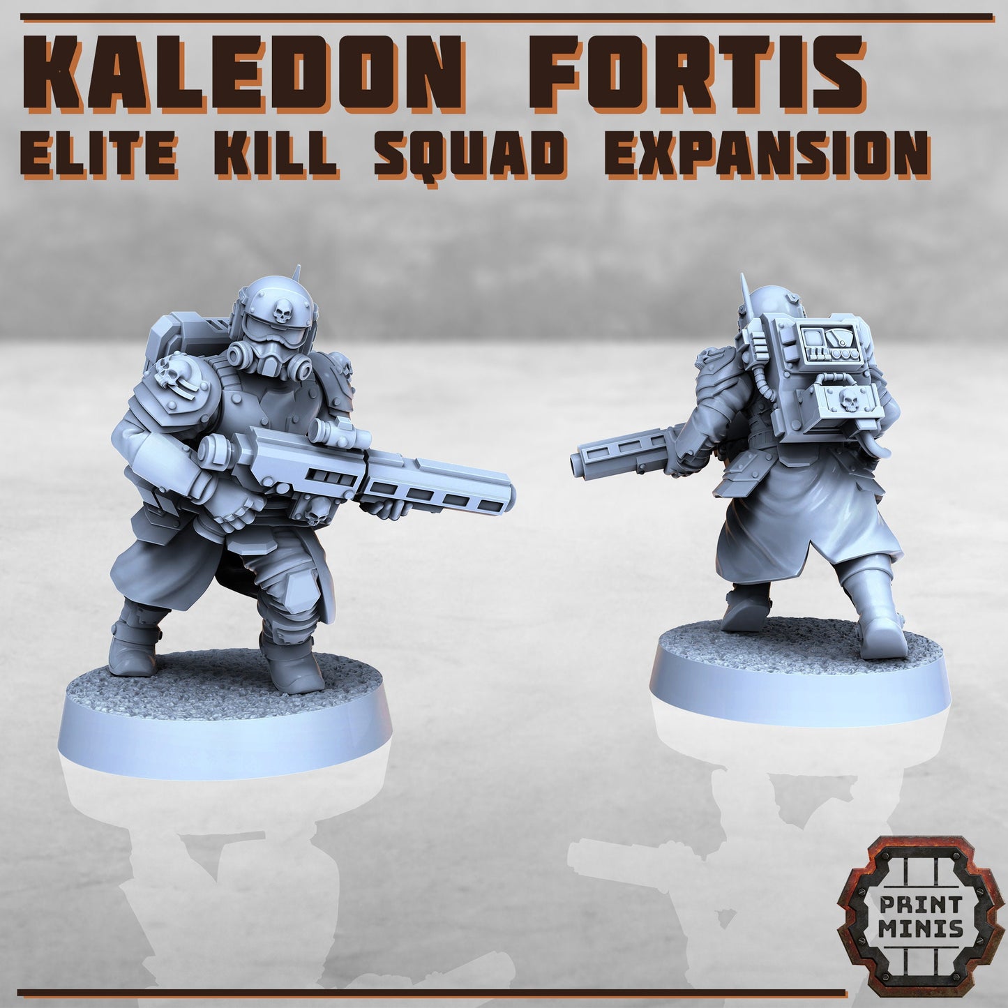 Kaledon Fortis Elites, Squad 3 (5 Variants Available) - Print Minis