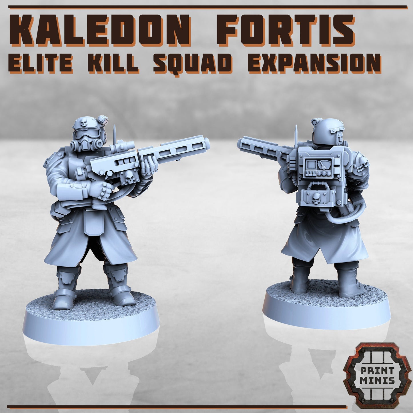 Kaledon Fortis Elites, Squad 3 (5 Variants Available) - Print Minis