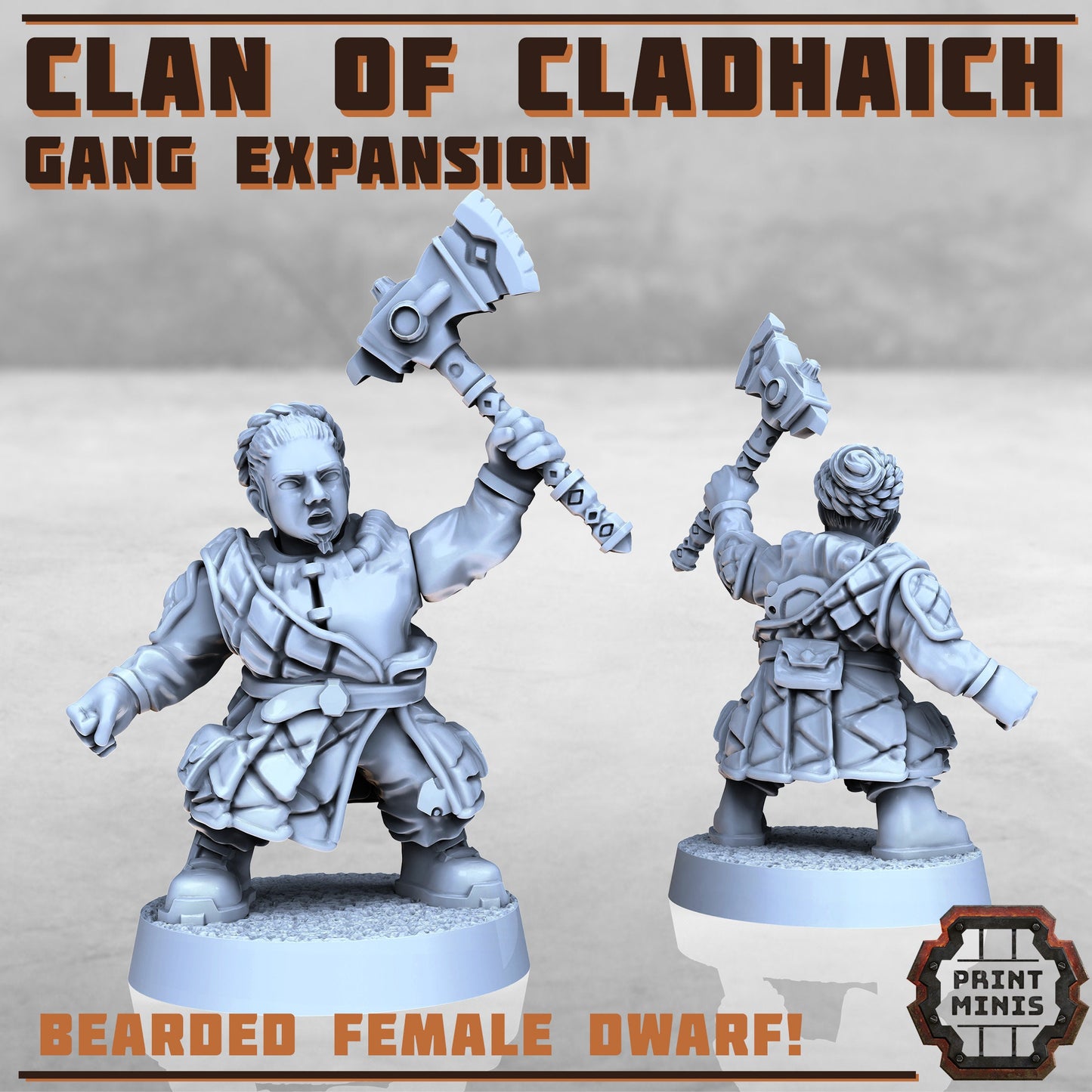 Clan of Cladhaich Expansion, Dwarves (7 Variants Available) - Print Minis