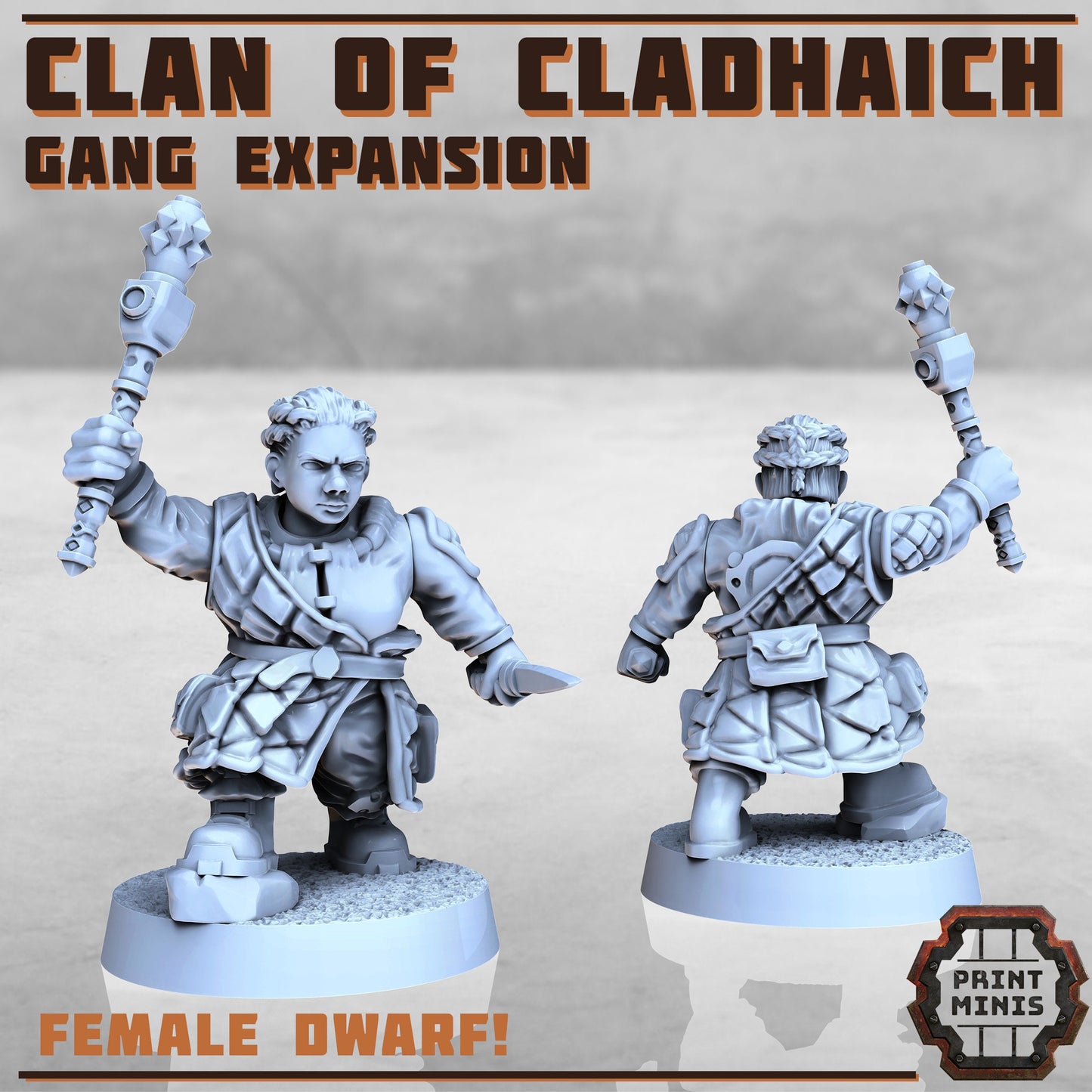 Clan of Cladhaich Expansion, Dwarves (7 Variants Available) - Print Minis