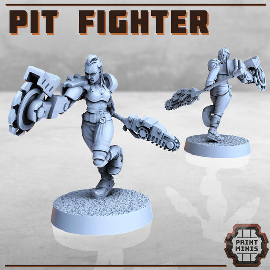 Pit Fighter (2 Variants Available) - Print Minis