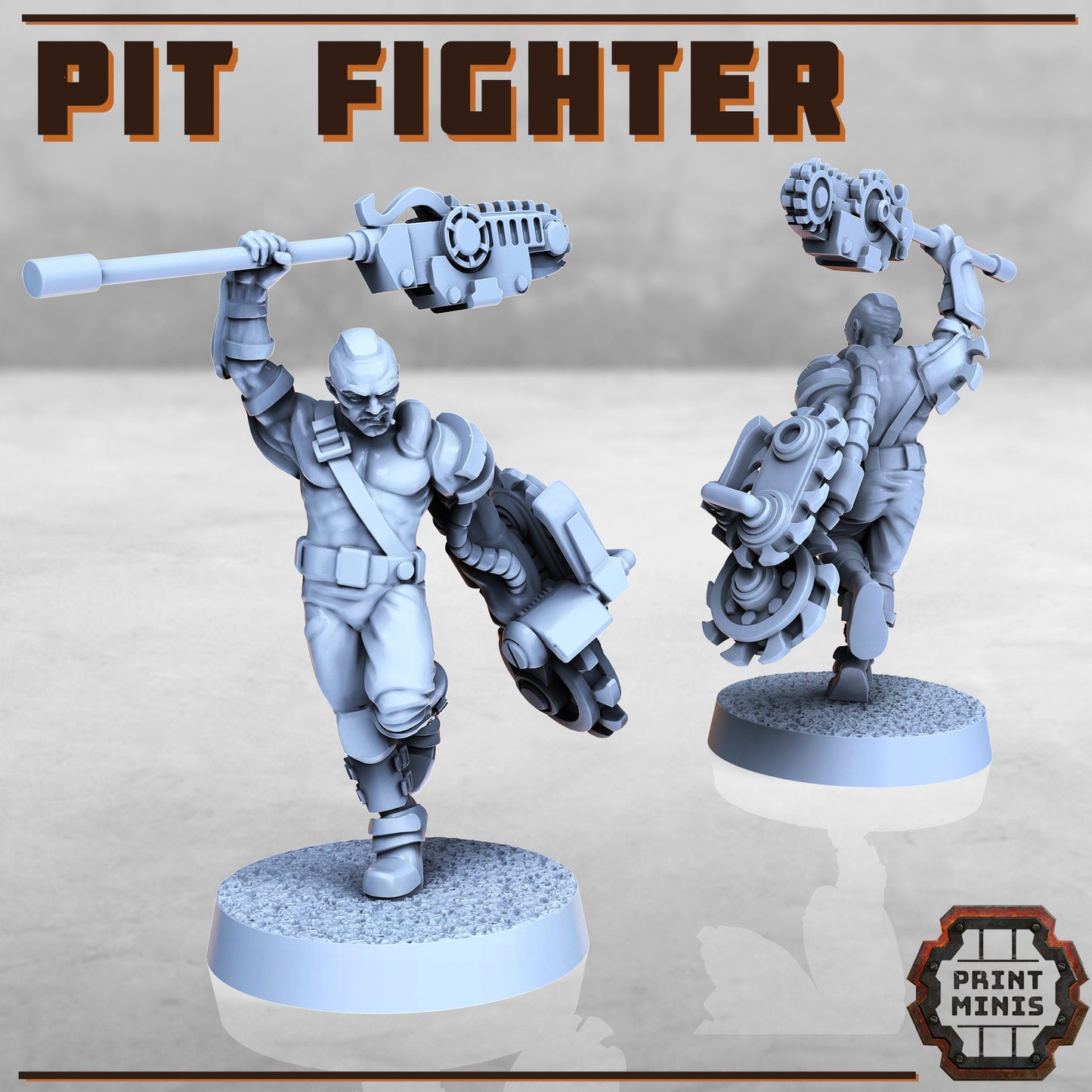 Pit Fighter (2 Variants Available) - Print Minis