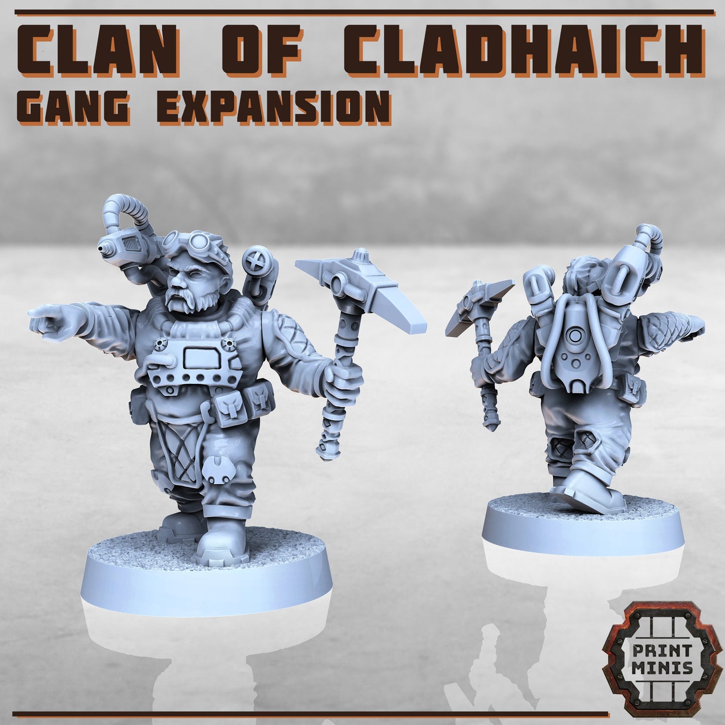 Clan of Cladhaich Expansion, Dwarves (7 Variants Available) - Print Minis