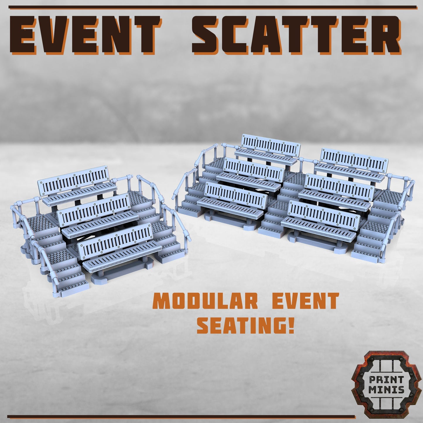 Event Terrain Set, 28mm Scale (3 Variants Available) - Print Minis