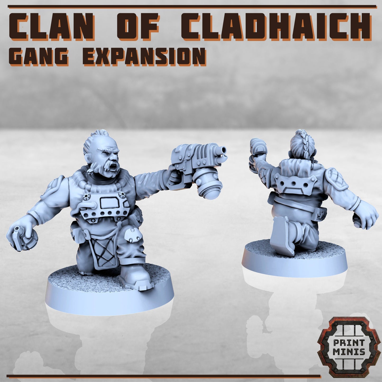 Clan of Cladhaich Expansion, Dwarves (7 Variants Available) - Print Minis