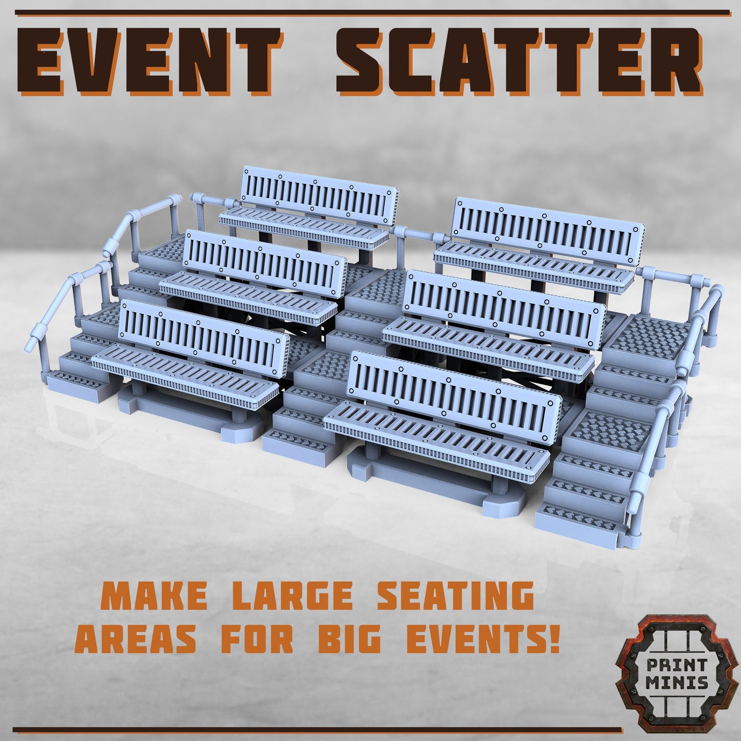 Event Terrain Set, 28mm Scale (3 Variants Available) - Print Minis