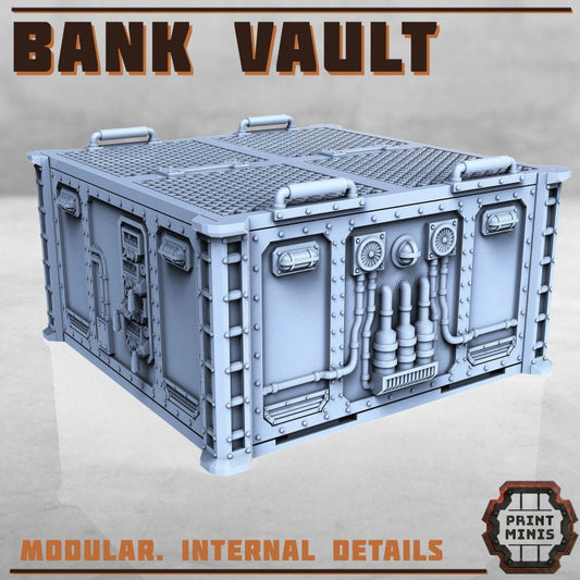 Bank Vault - Scenery Kit - Print Minis