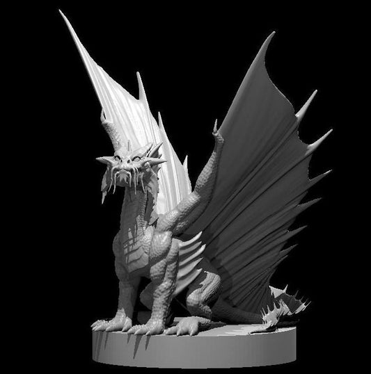 Gold Dragon Wyrmling - Sitting - MZ4250