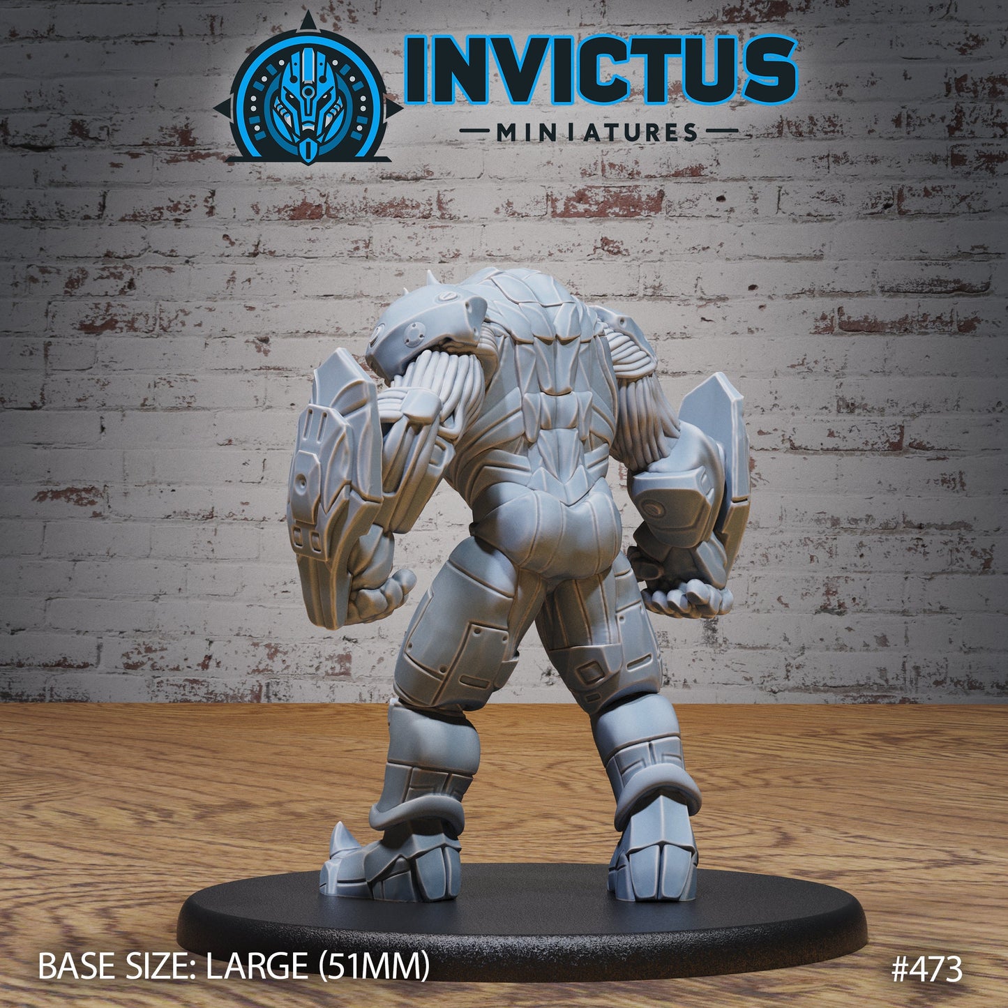 Rhino Cyborg (3 Variants Available) - Invictus Miniatures