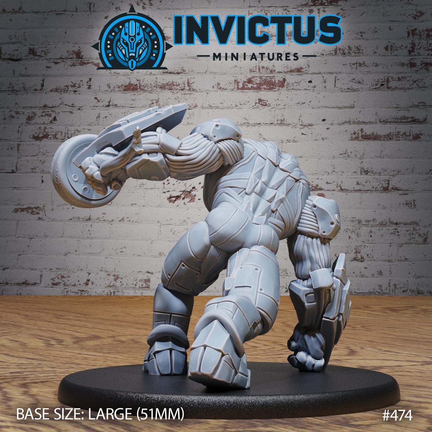 Rhino Cyborg (3 Variants Available) - Invictus Miniatures