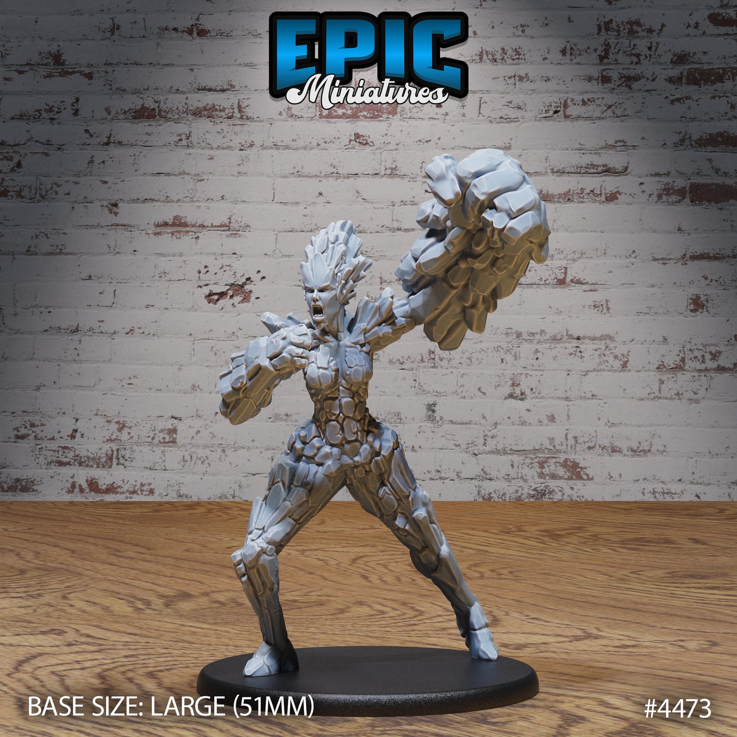 Earth Elemental, Female (3 Variants Available) - Epic Miniatures