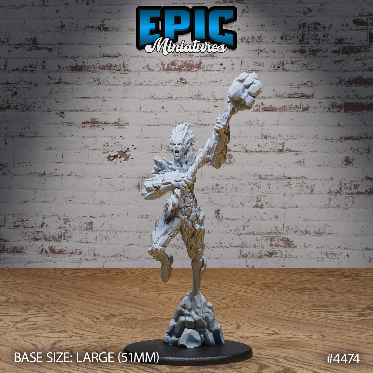 Earth Elemental, Female (3 Variants Available) - Epic Miniatures