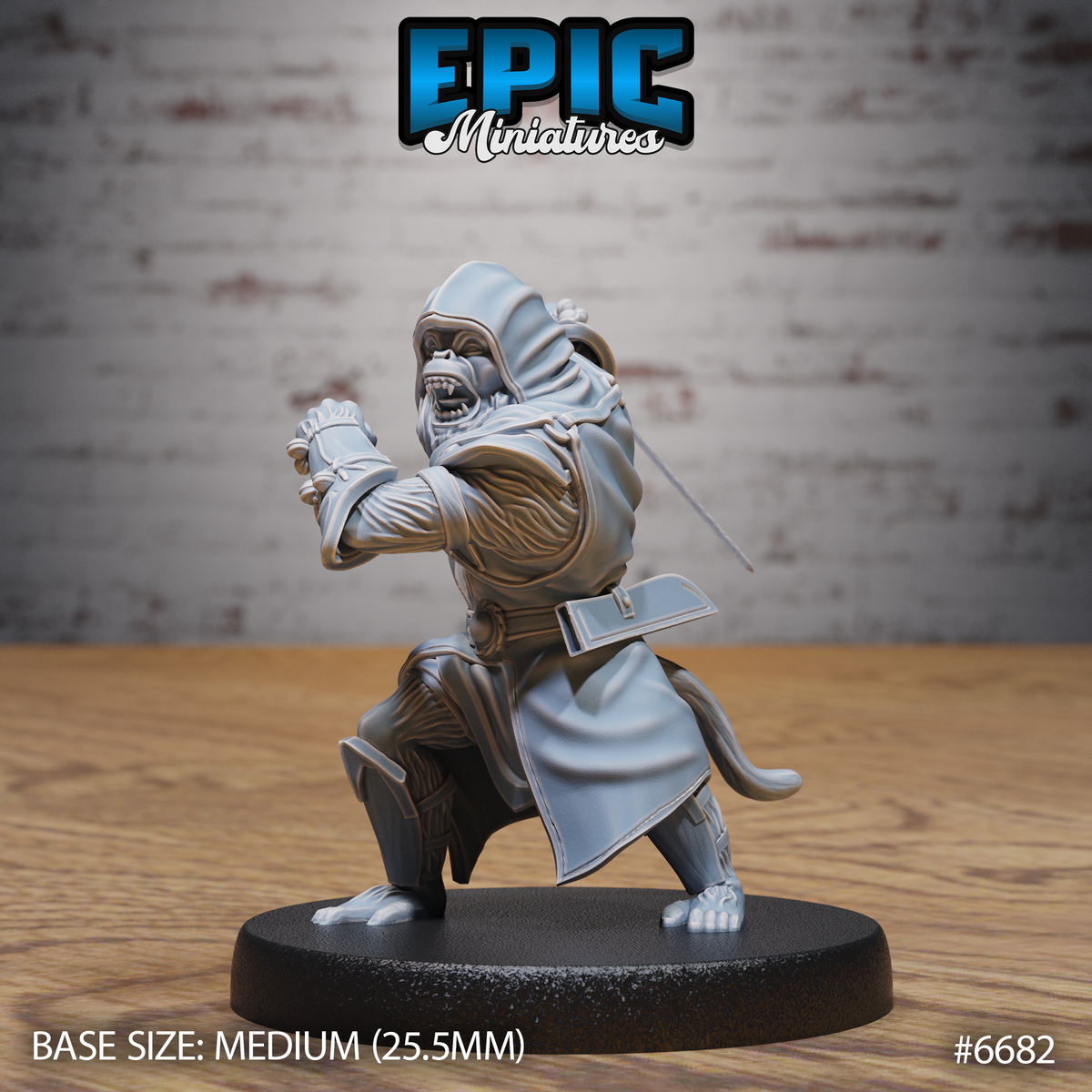 Wukong Folk Ranger, Monkey Folk Hero (3 Variants Available) - Epic Miniatures