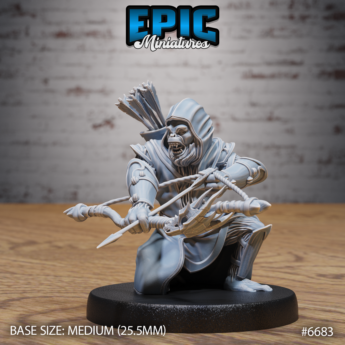 Wukong Folk Ranger, Monkey Folk Hero (3 Variants Available) - Epic Miniatures