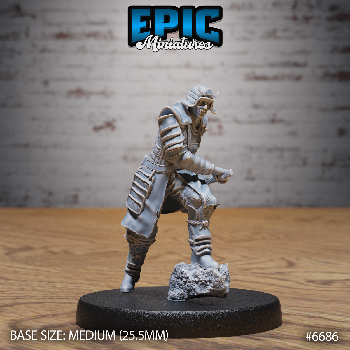 Half Blood Samurai  (3 Variants Available) - Epic Miniatures