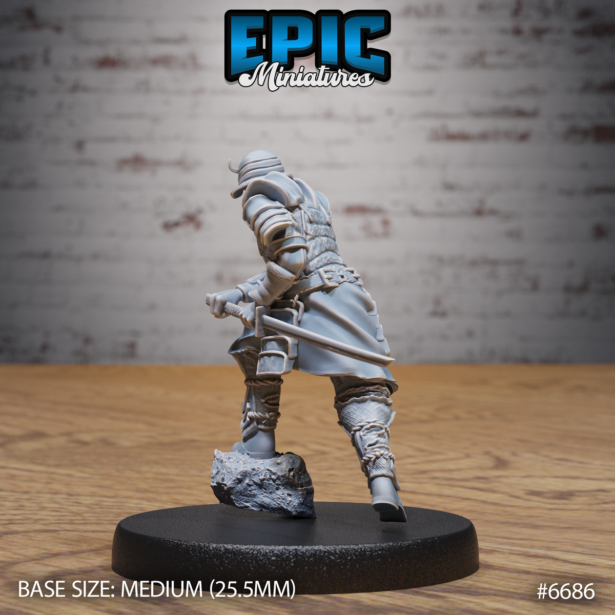Half Blood Samurai  (3 Variants Available) - Epic Miniatures