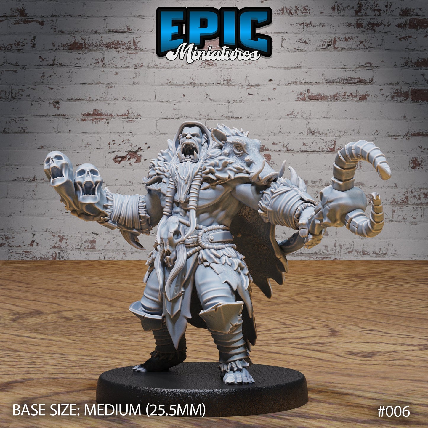 Orc Army Shamans (2 Variants Available) - Epic Miniatures