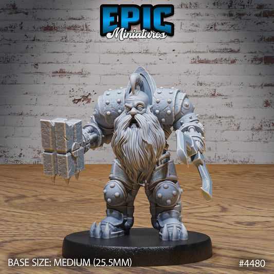 Dark Dwarf, Set 2 (3 Variants Available) - Epic Miniatures