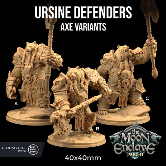 Ursine Defenders - Axe Squad (3 Variants Available) - Dragon Trapper's Lodge