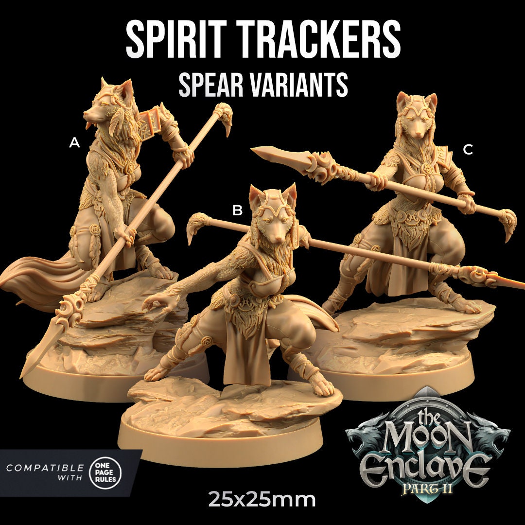 Spirit Trackers - Spear Squad (3 Variants Available) - Dragon Trapper's Lodge