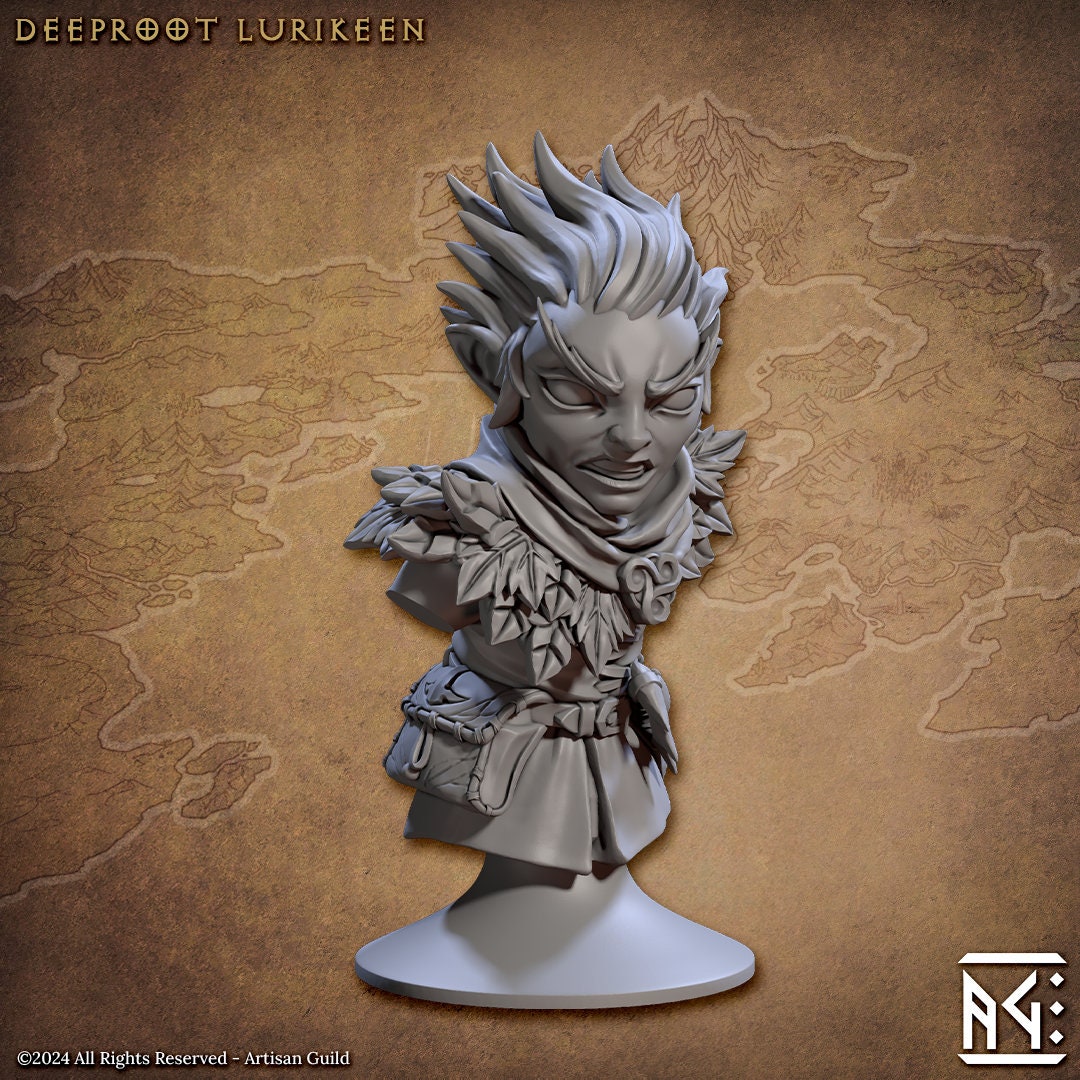 Deeproot Luriken Bust (2 Variants Available) - Artisan Guild