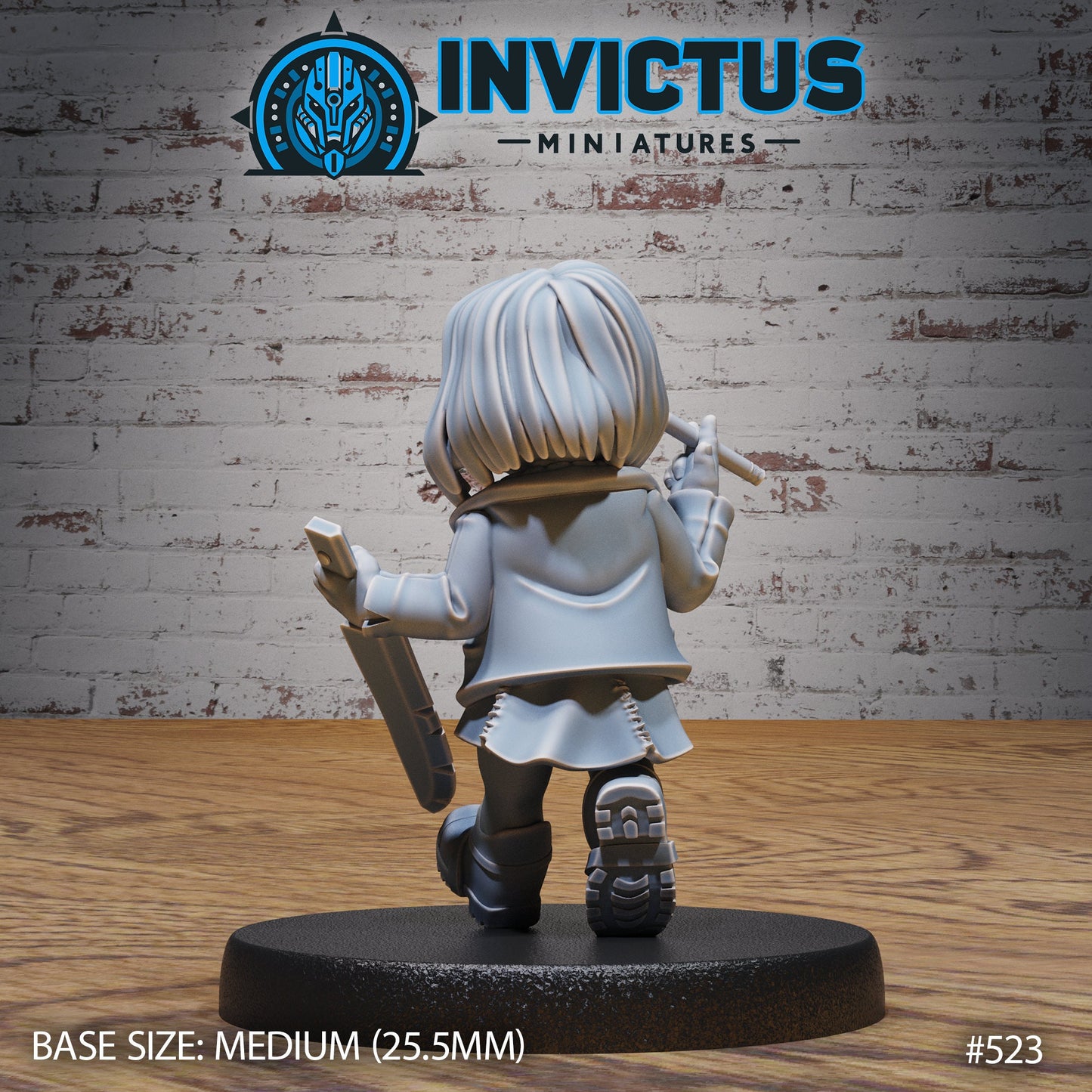 Evil Doll Girl - Scarred (2 Variants Available) - Invictus Miniatures