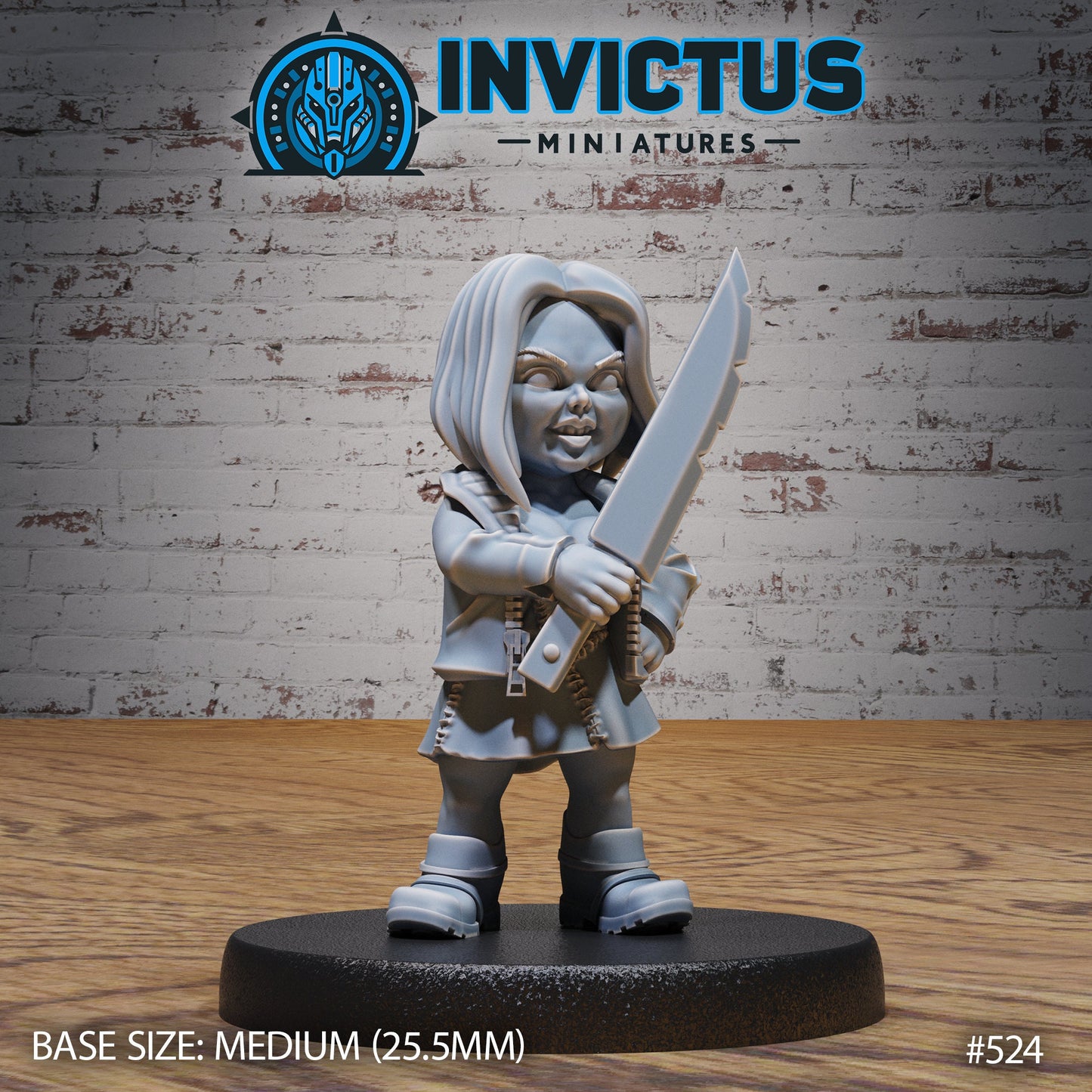 Evil Doll Girl (3 Variants Available) - Invictus Miniatures