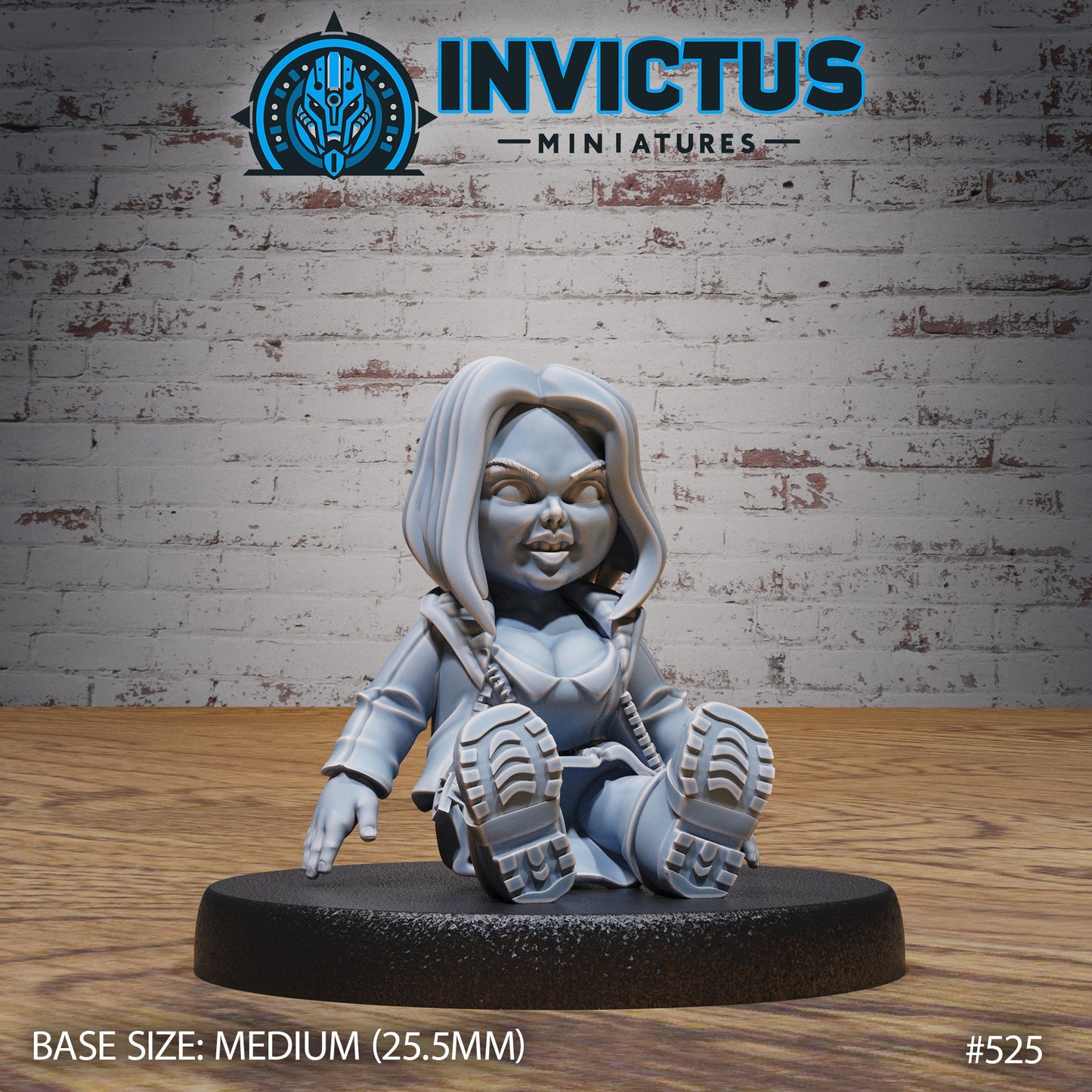 Evil Doll Girl (3 Variants Available) - Invictus Miniatures