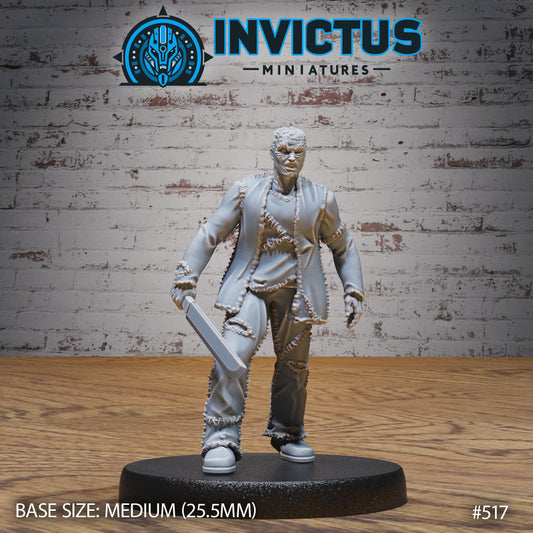 Unmasked Machete Killer (3 Variants Available) - Invictus Miniatures