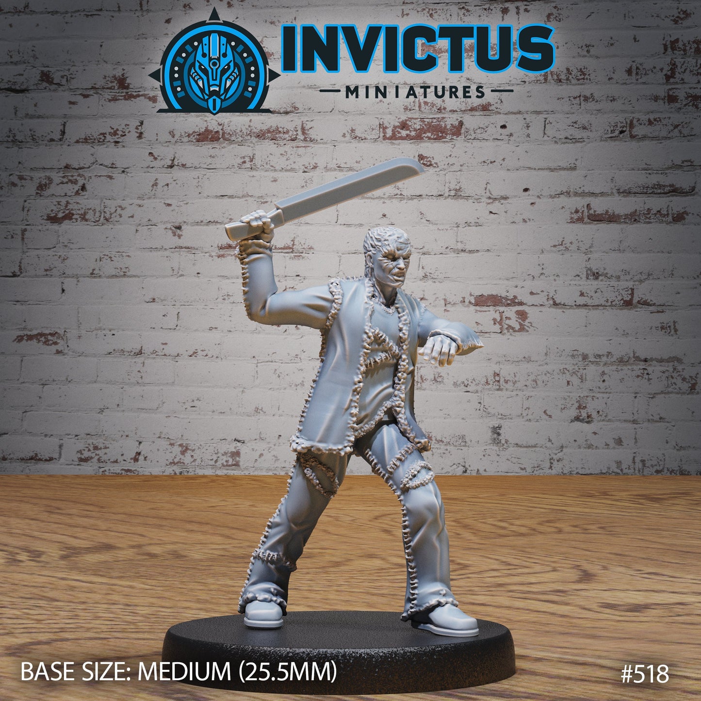 Unmasked Machete Killer (3 Variants Available) - Invictus Miniatures