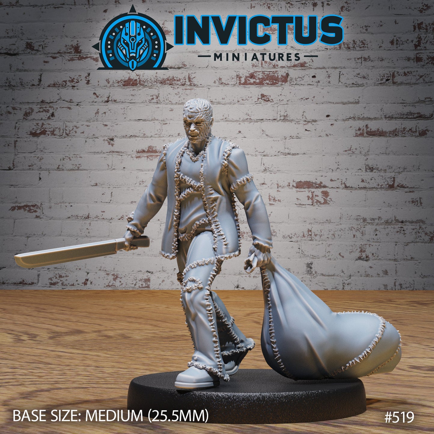 Unmasked Machete Killer (3 Variants Available) - Invictus Miniatures